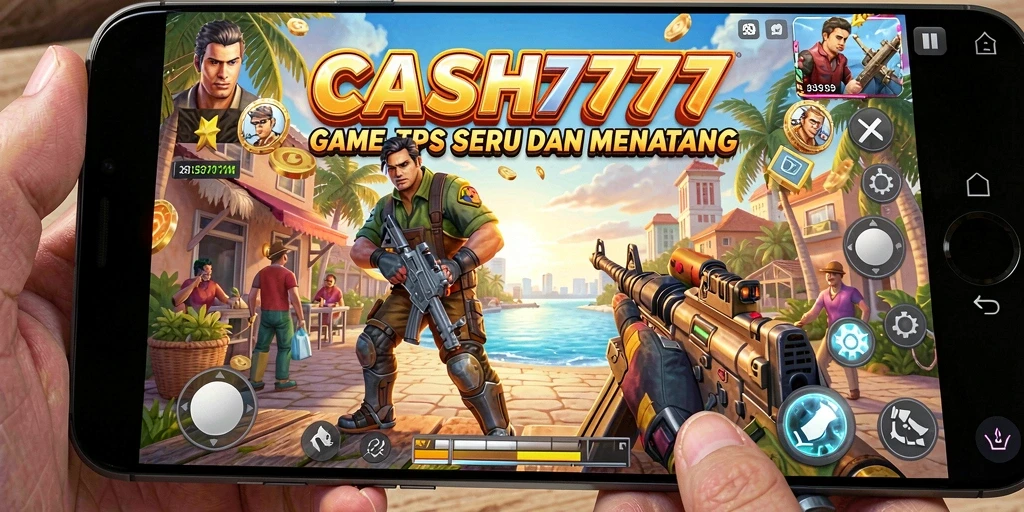 Tampilan gameplay aksi seru dari CASH777 dengan banyak tantangan.