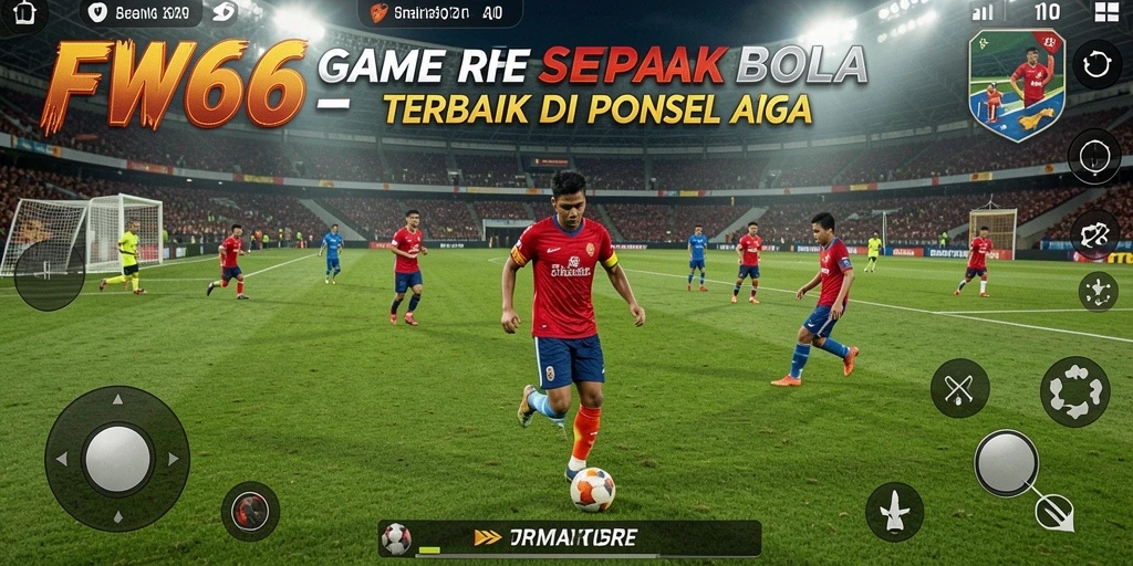 Tampilan menarik dari gameplay sepak bola di FW66.