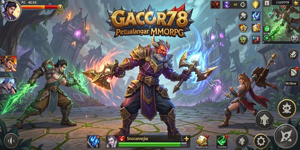 Tampilan gameplay GACOR78 yang mendebarkan di dunia MMORPG.