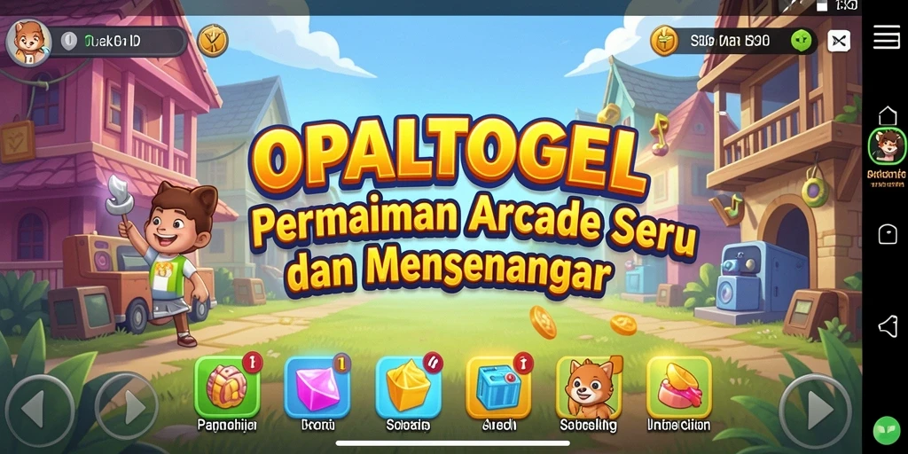 Screenshot OPALTOGEL menampilkan momen seru gameplay arcade.