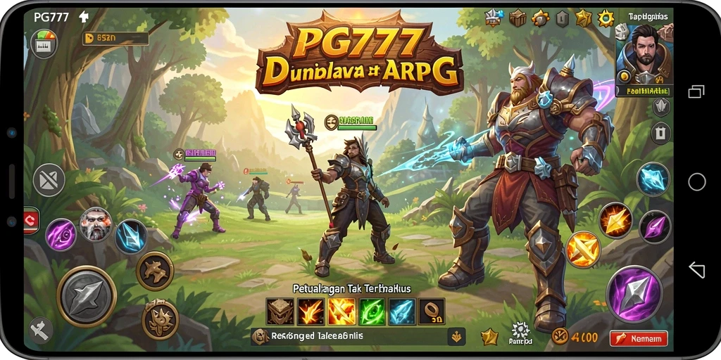 Tampilan mendebarkan dari gameplay PG777 dengan aksi ARPG yang intens.