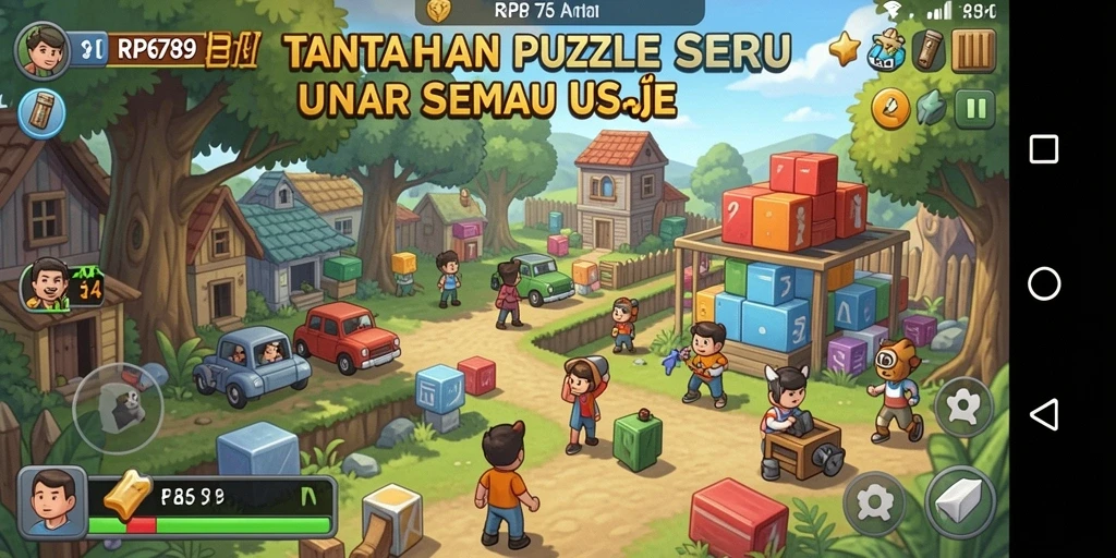 Tampilan gameplay yang menarik dalam permainan puzzle RP6789.