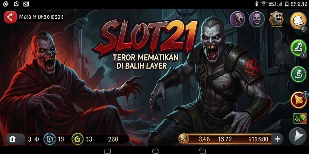 Gameplay SLOT21 menampilkan momen menegangkan dan kengerian.