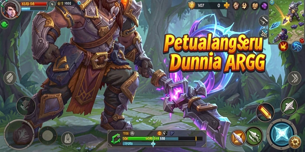 Screenshot utama V07 memperlihatkan aksi seru dalam gameplay ARPG.